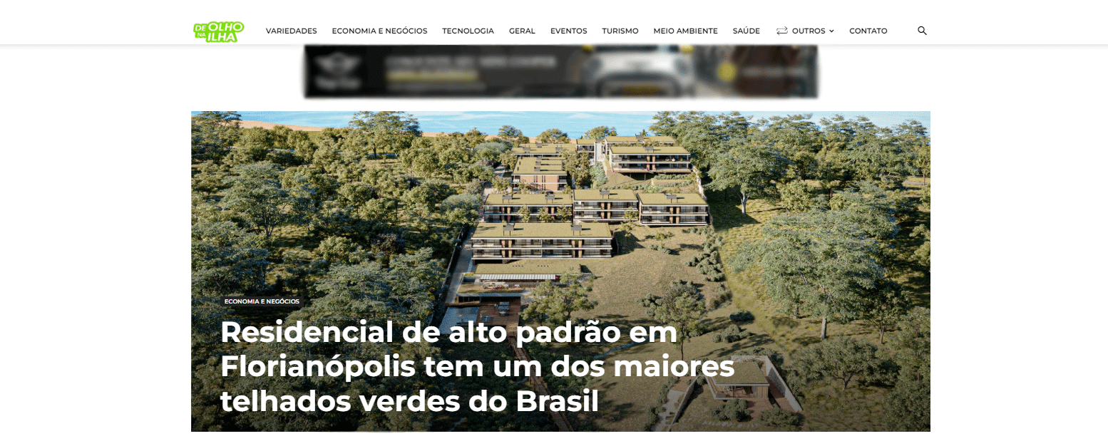 Residencial de alto padrão com um dos maiores telhados verdes do Brasil